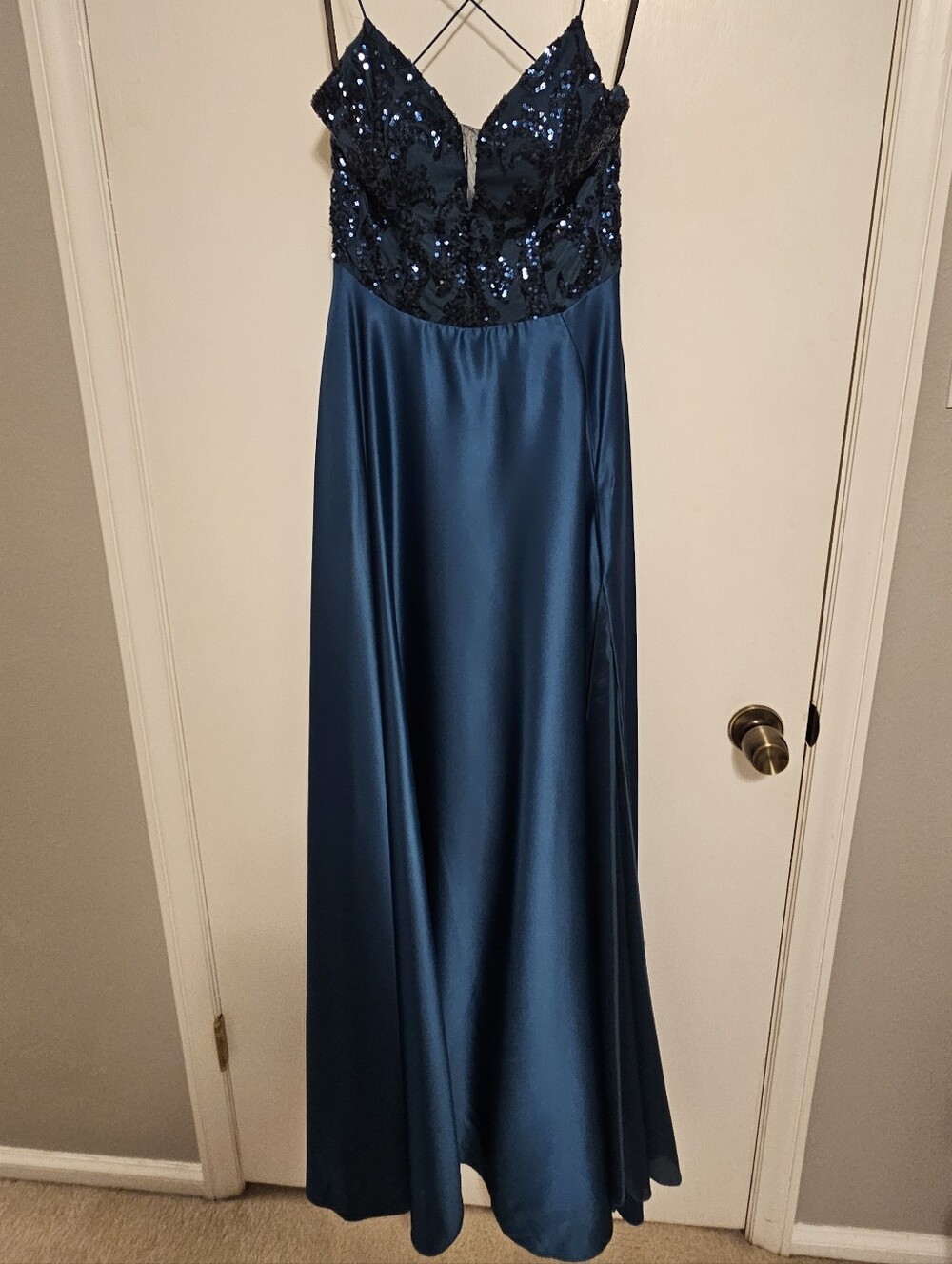 Teal Long Formal Dress